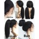 Indian remy hair Italian yaki silk top Bleached knots for Black women -bW0080