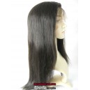 Indian Remy coarse yaki silk top bleached knots Full lace wigs for Black women -bW0090