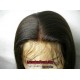 coarse yaki silk top bleached knots Full lace wigs for Black women -bW0090
