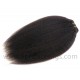  Italian yaki and kinky straight human hair machine made wefts