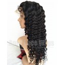 Indian remy curly human hair glueless lace front wig-bw0023