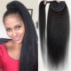 Combs in human hair Ponytail extensions wrap, ponytail hairstyle PONY14