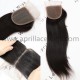 Brazilian virgin straight natural color human hair lace closure-LC01