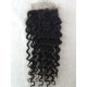 Brazilian virgin deep wave natural color human hair lace closure-LF03