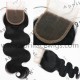 Brazilian virgin body wave natural color human hair lace closure-LC02