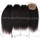 Italian yaki indian remy human hair 3 wefts and 1 silk top closure--IYC0301