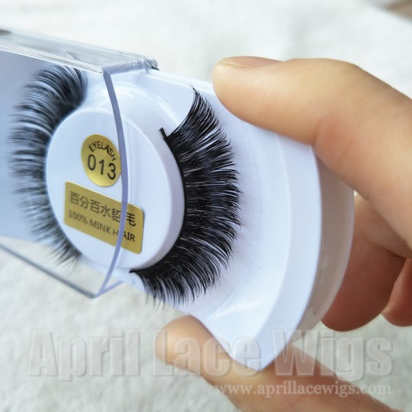 Mink effect false eyelashes S-013 - AprilLaceWigs.com