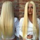 Color 613 blonde Brazilian virgin human hair full lace wig baby hair around LW0613
