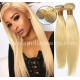 2 bundles color 613 blonde virgin human hair wefts BVW62