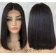 Brazilian straight blunt cut bob 2x4 lace front closure wig --BB009