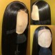 Brazilian virgin natural color silky straight full lace wig with pre-plucked hairline BW1169