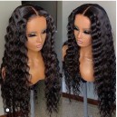 Crimp Wave 150% density 13x6 HD lace front wig Brazilian virgin human hair preplucked hairline HDW183