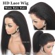 Virgin Human Hair HD Lace Front Wig HD Lace Closure Wig 150% density Mimic Curly Baby hairs HDW114-2