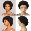 6 inches Afro Curly 13X4 Lace Front Human Hair Wig LF1344