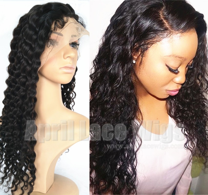 virgin hair curly full lace wig