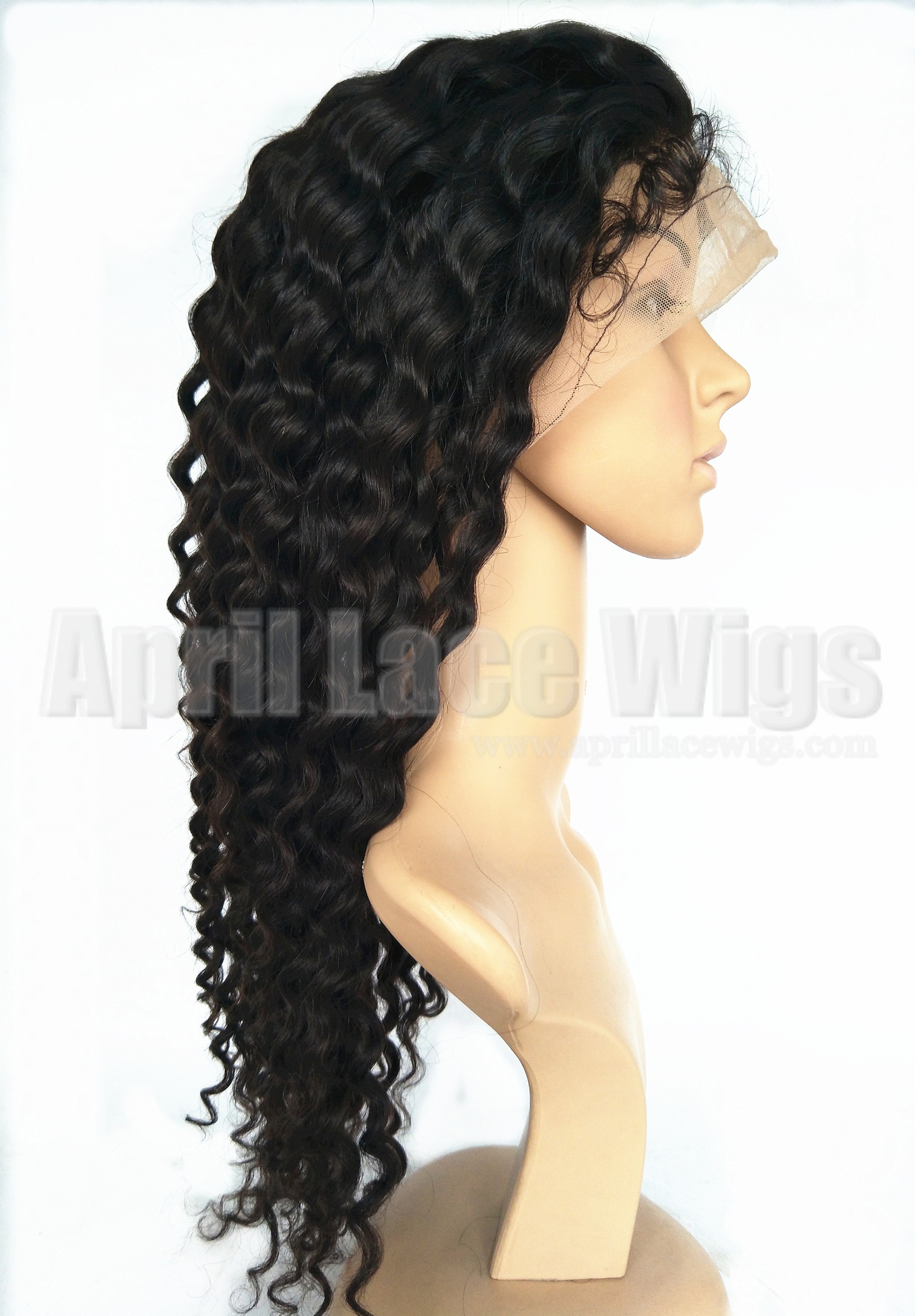 virgin hair curly full lace wig