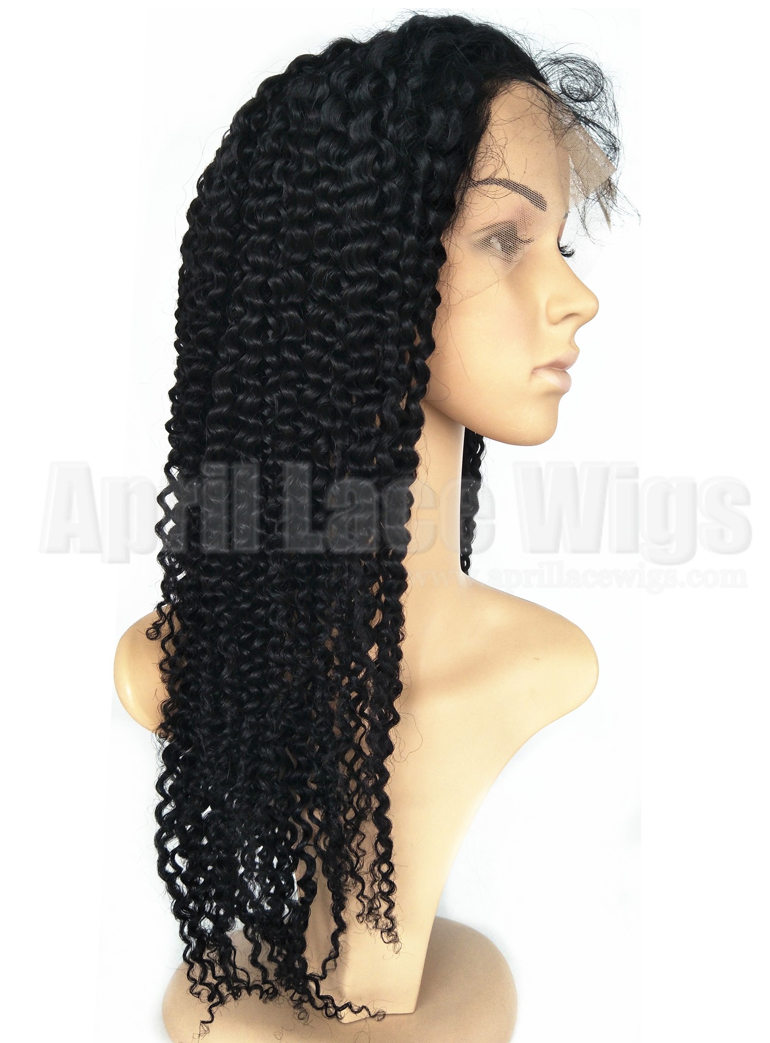 Jerry curl lace front wig for black women