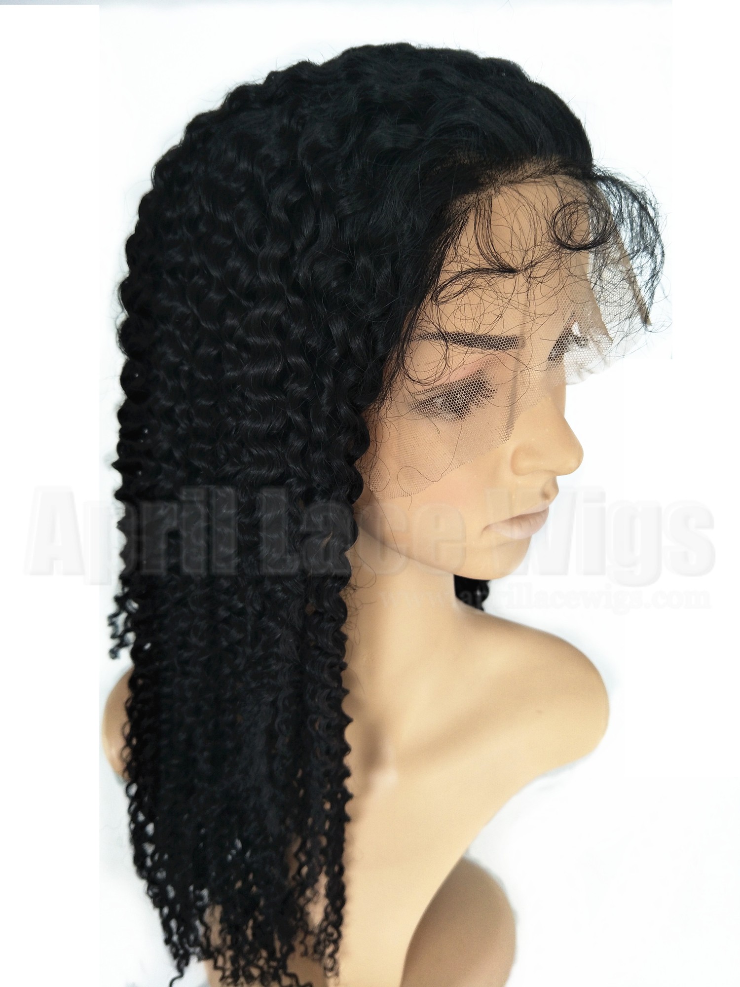 Jerry curl lace front wig for black women