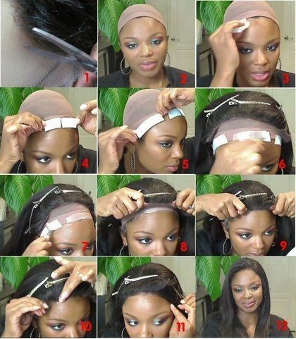 how to glue down a lace wig