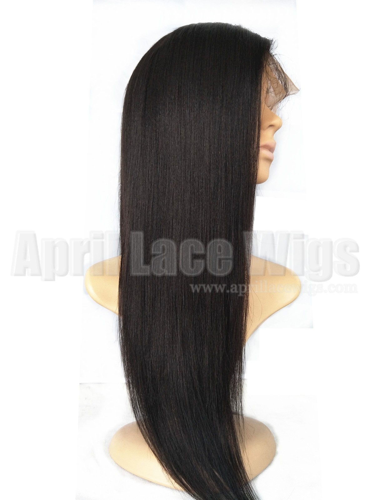 light yaki virgin hair silk top wig