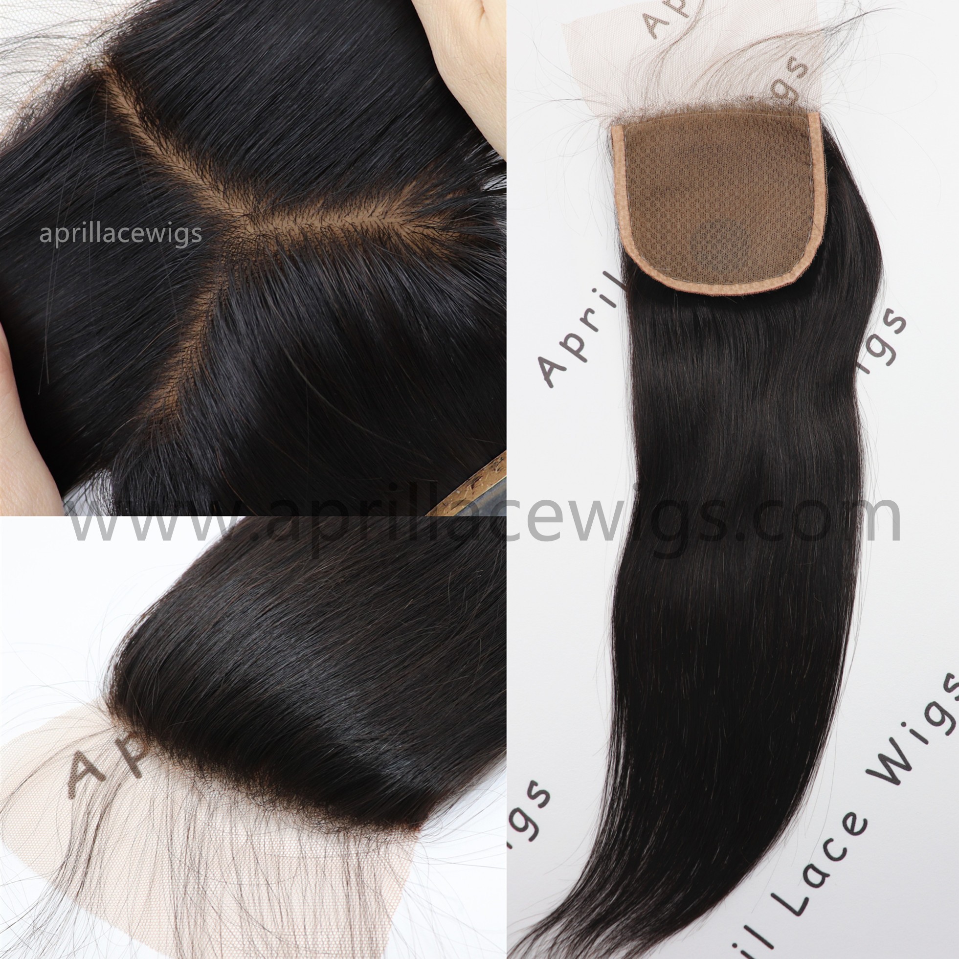 silk straight top closure