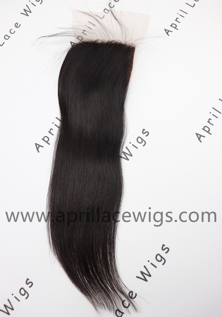 silk straight closure