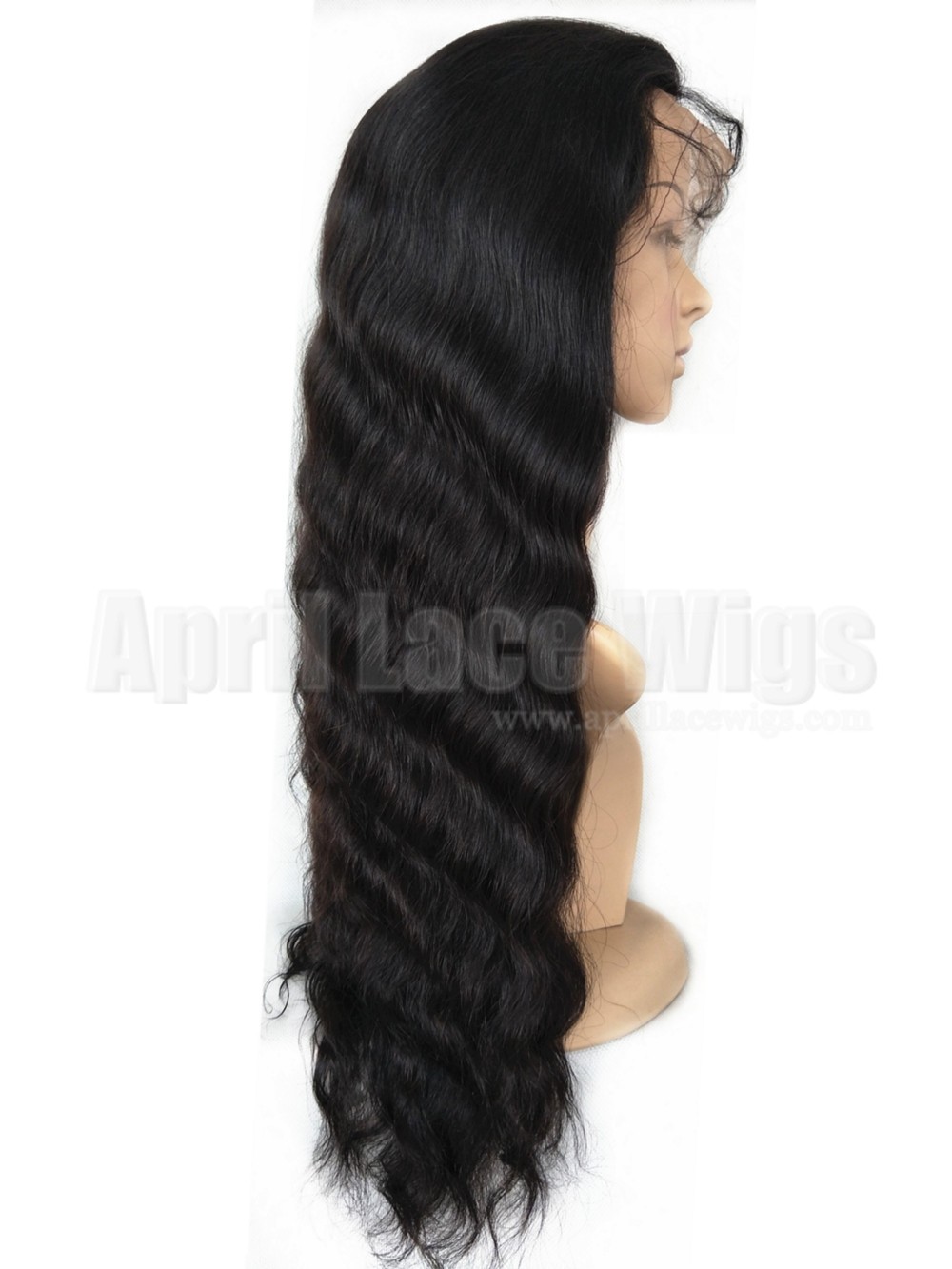 Malaysia virgin human hair 150 density silk top glueless full lace wig
