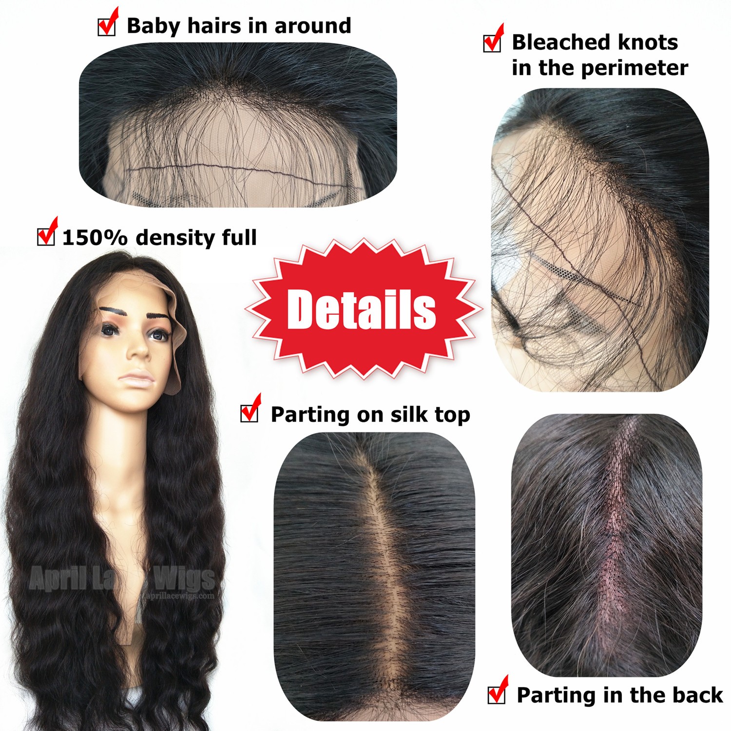 Hair Density Chart Lace Wigs