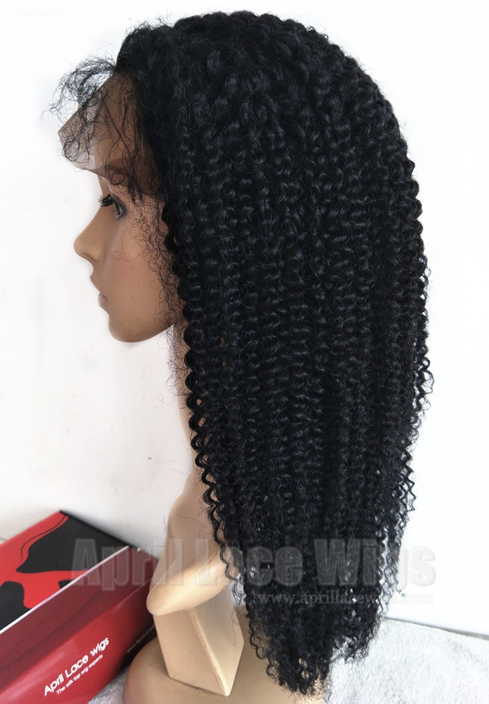 Jerry curl lace front wig for black women silk top