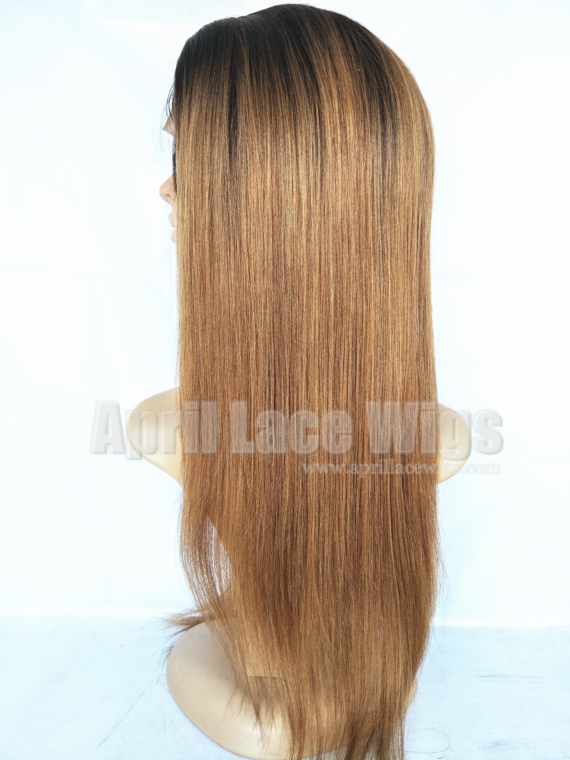 Light yaki ombre color full lace wigs silk top bleached knots Light yaki ombre color full lace wigs silk top bleached knots