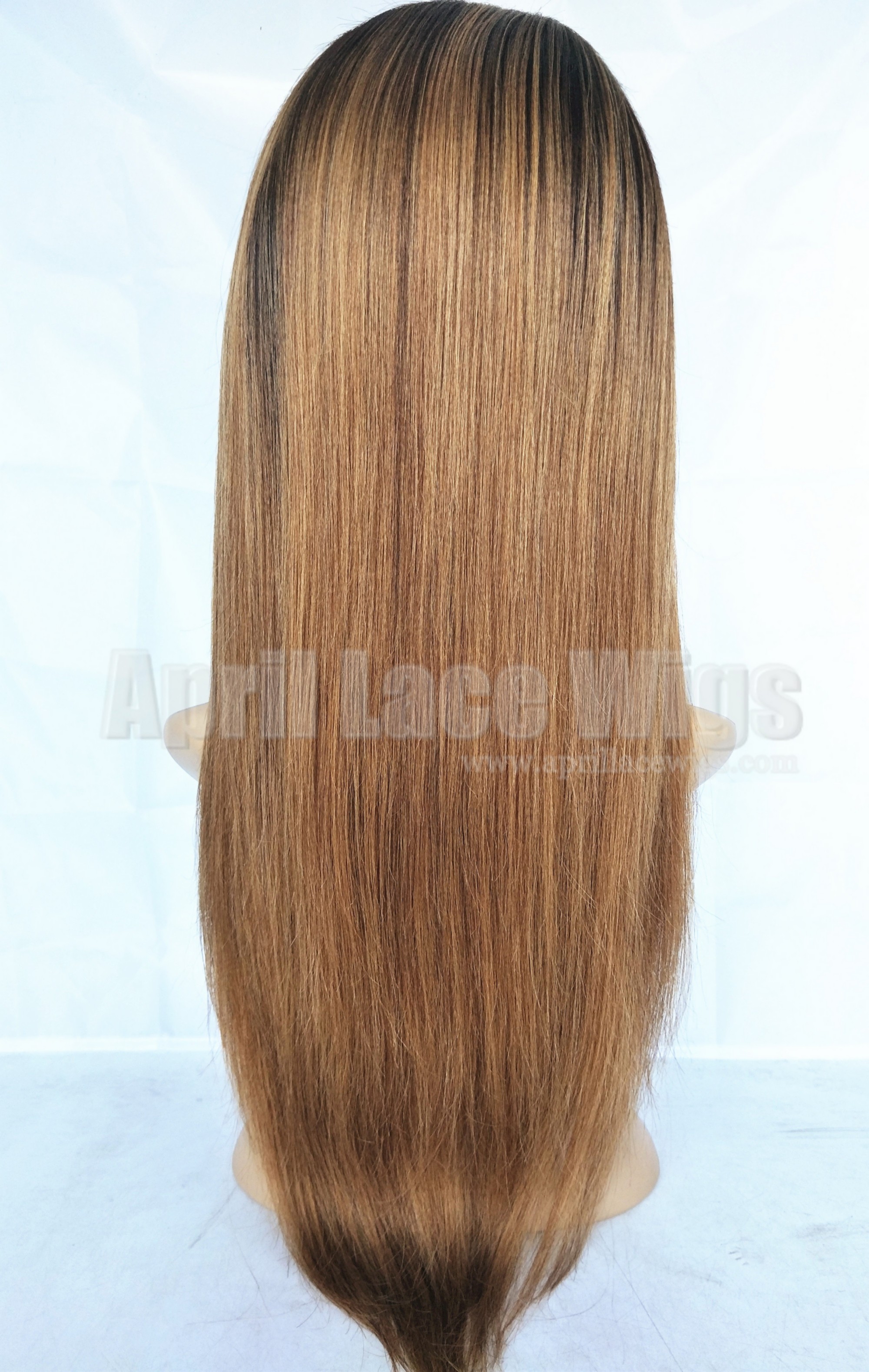 Light yaki ombre color full lace wigs silk top bleached knots Light yaki ombre color full lace wigs silk top bleached knots