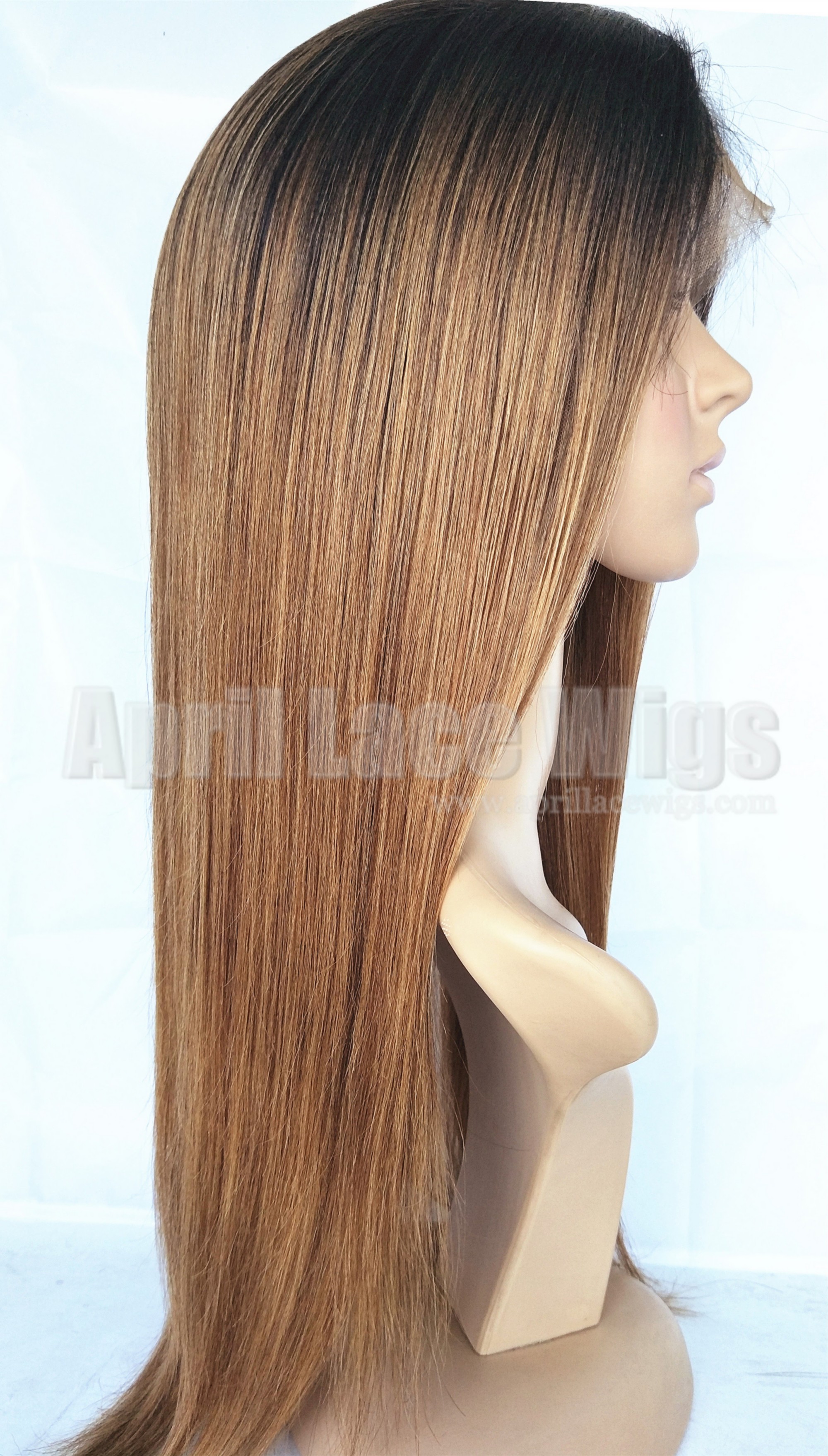 Light yaki ombre color full lace wigs silk top bleached knots Light yaki ombre color full lace wigs silk top bleached knots