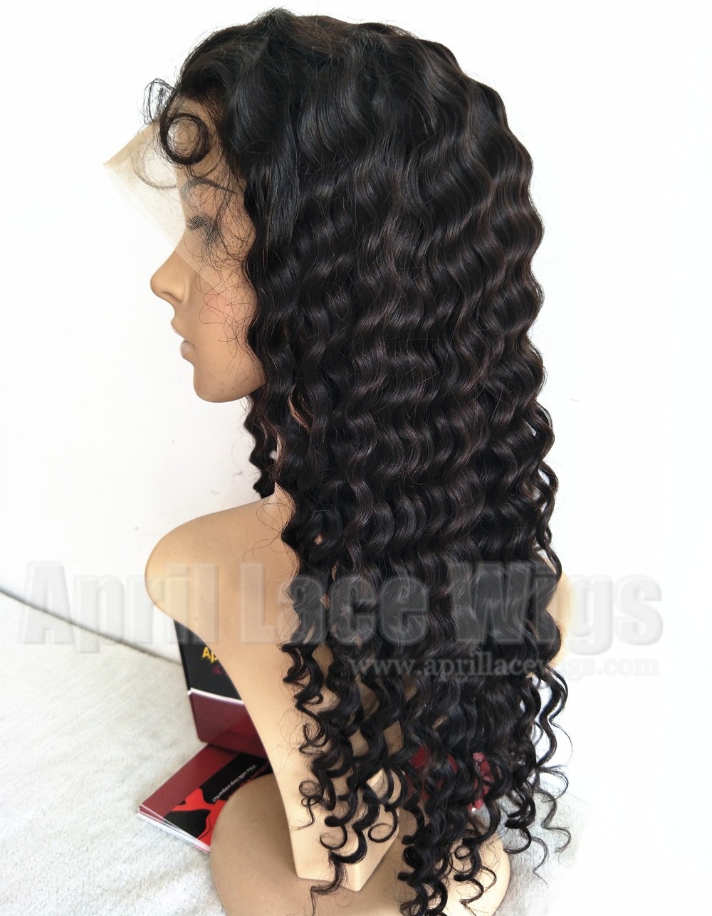 curly human hair lace front wig