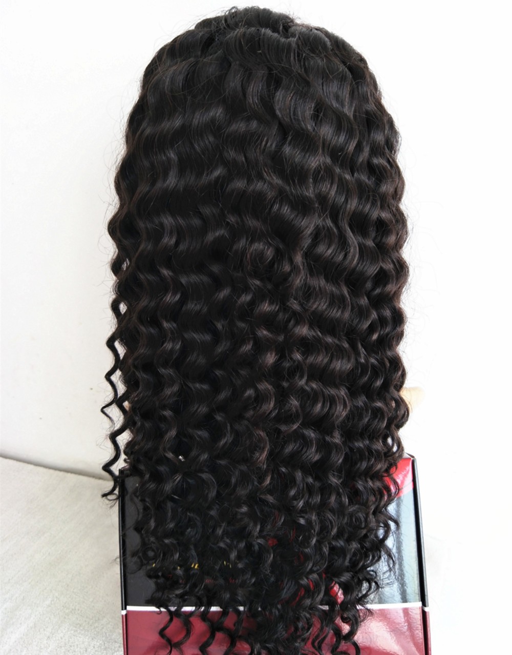 curly human hair lace front wig