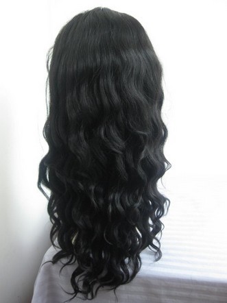 Indian remy human hair French Curl Full lace wig