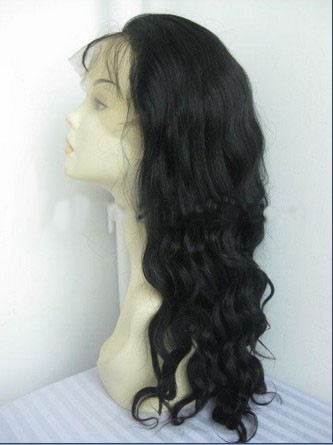 Indian remy human hair French Curl Full lace wig