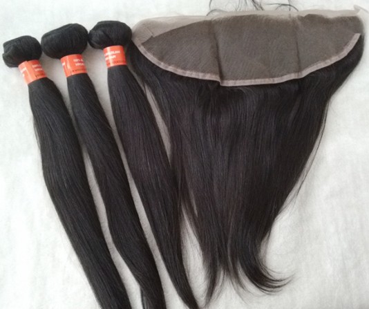 Brazilian virgin straight hair weft