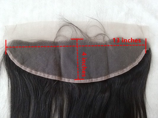 Brazilian virgin straight lace frontal