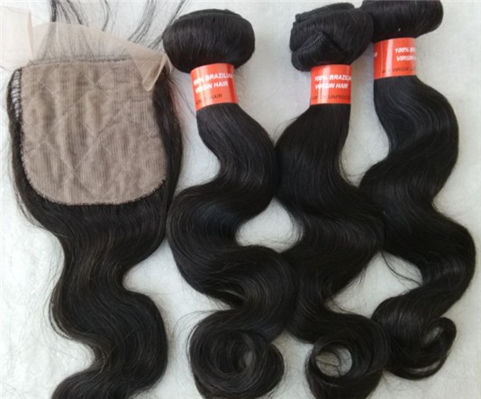 Brazilian virgin body wave wefts bundles