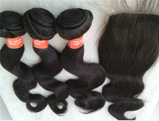 Brazilian virgin body wave wefts bundles