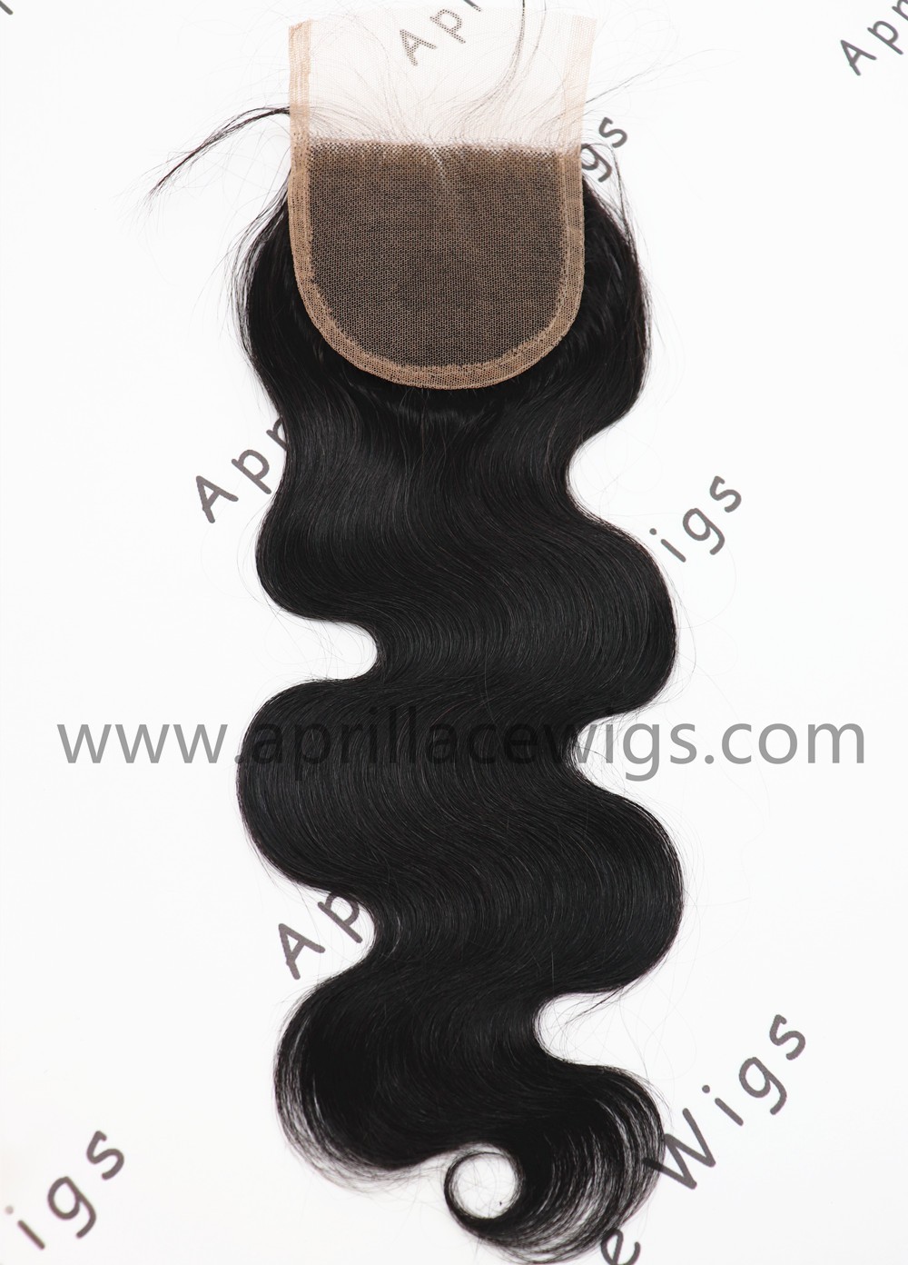 100% virgin human hair body wave lace closure