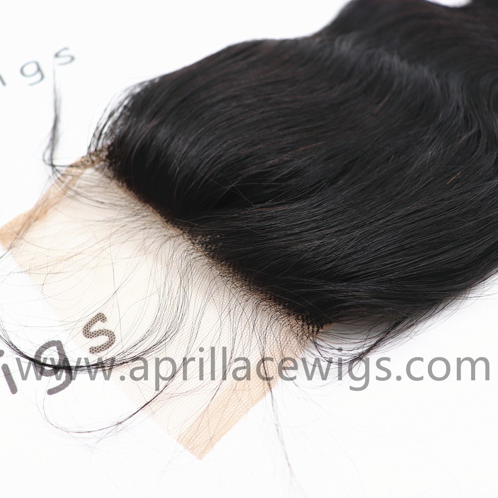 100% virgin human hair body wave lace closure