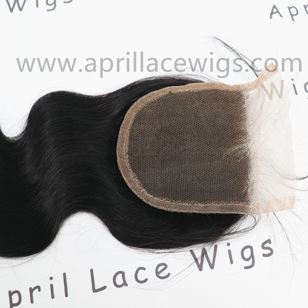 100% virgin human hair body wave lace closure