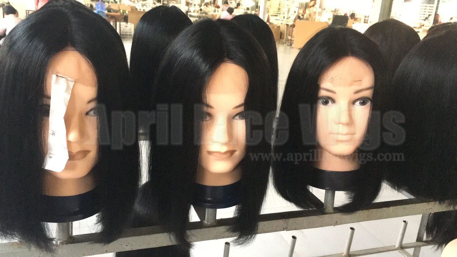 Indian remy blunt cut bob wig with middle parting for summer