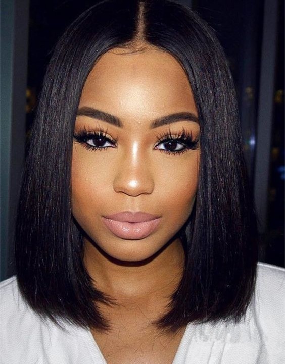 Blunt cut bob lace wig