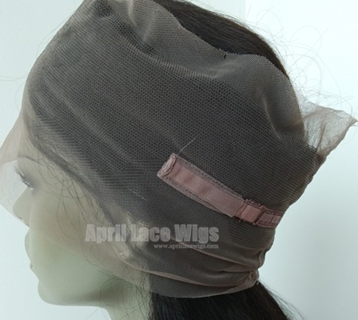 Brazilian straight 360 frontal glueless cap