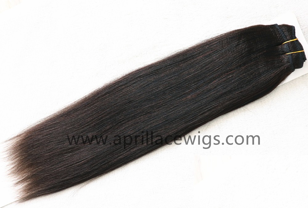 clip in extensions, light yaki hair, yaki clip-ins extension