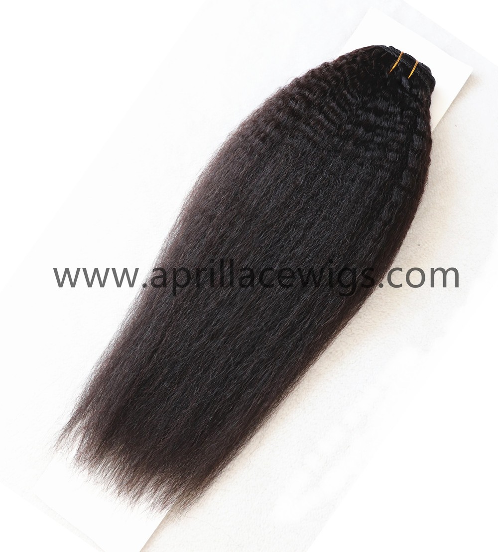 italian yaki clipins extension, clipins bundles, clipin weft