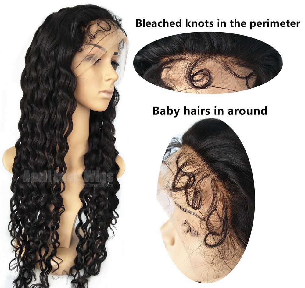 Chinese virgin Curly silk top full lace wig