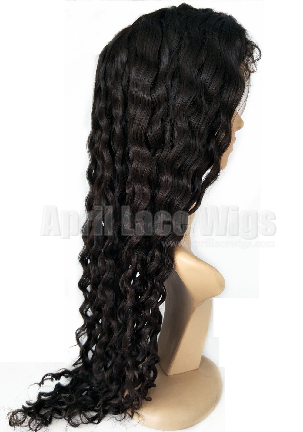 Chinese virgin Curly silk top full lace wig